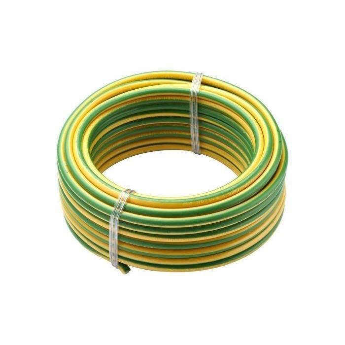 Aardingskabel 6mm² B2CA H07Z1 - K vertind groen/geel rol 100m - Ecowatts.be