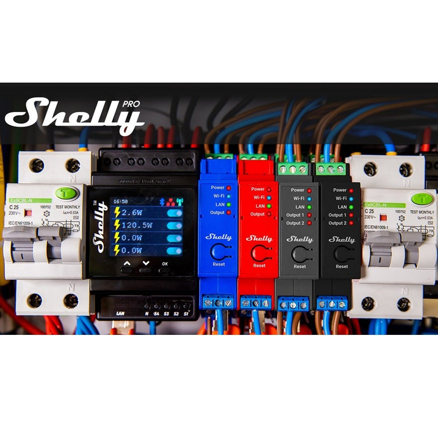 Shelly Pro 1 Relais Schakelaar Wifi 16A