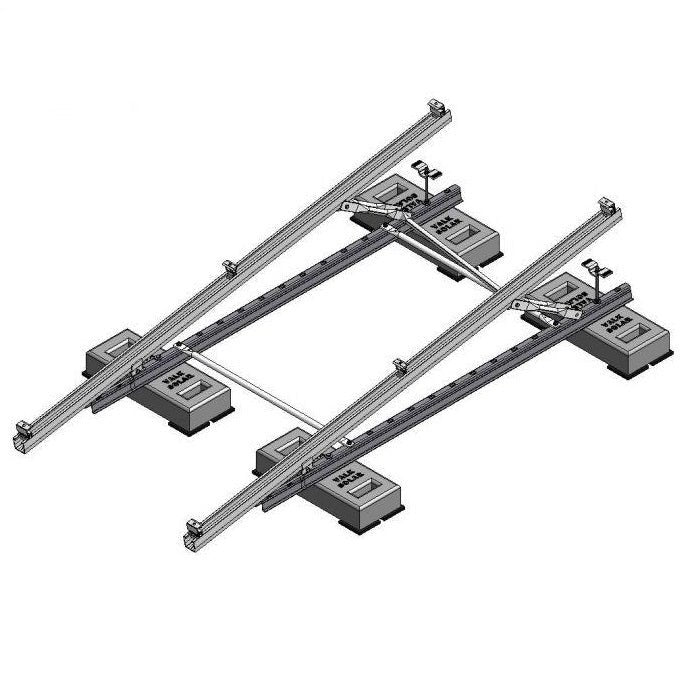 ValkDouble zonneschanssysteem voor 2 zonnepanelen