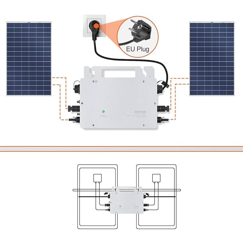 Hoymiles Plug&Play Micro-Omvormer HMS-800W-2T incl. kabel