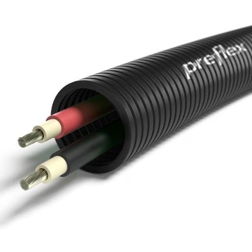 Preflex Solar 25mm UV stabiel: 2 x solar 4mm² - 200m - Ecowatts.be