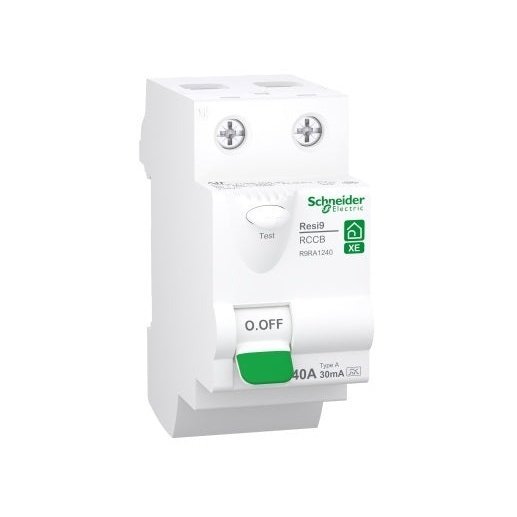 Schneider Residential RESI9 differentieelschakelaar 2 polig - 30 mA - Ecowatts.be