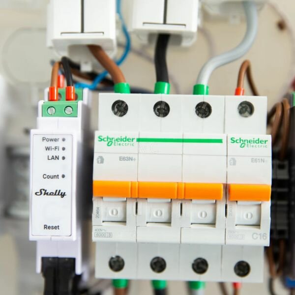 Shelly Pro 3EM 120A energiemeter incl. 3 CT's - Ecowatts.be