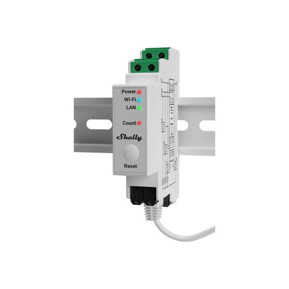 Shelly Pro 3EM 120A energiemeter incl. 3 CT's - Ecowatts.be