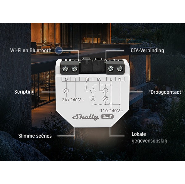 Shelly EM Gen3 Energiemeter CT Klem 50A