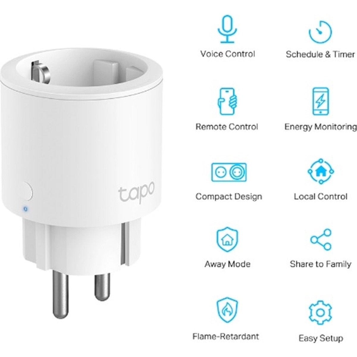 TP - Link Tapo P115 Mini smart wifi - stopcontact - Ecowatts.be