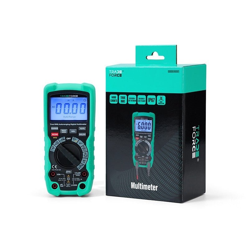 Tots Rms Tradeforce Digital RMS multimeter up to 1000V AC/DC 10A – Ecowatts.be